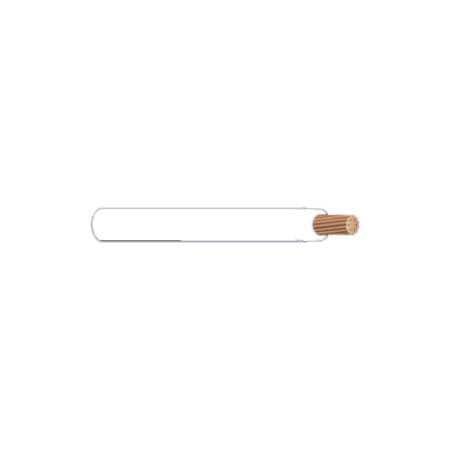Unified Wire & Cable THHN Building Wire, Copper, 12 AWG, 1C, White, Stranded, 1 ft 1219BTHHN-9-2.5M